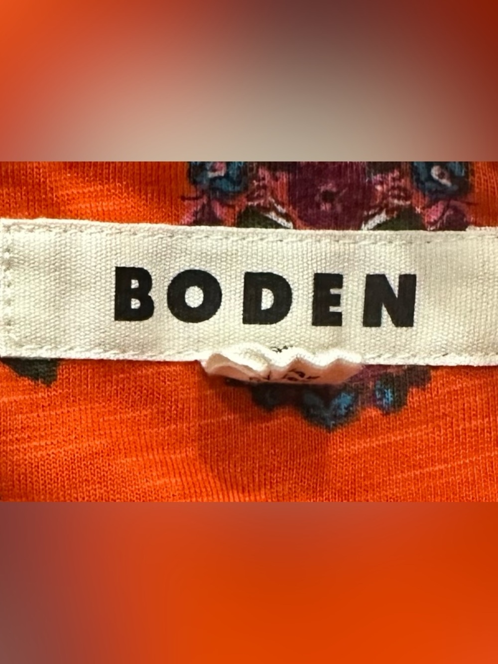 Boden Orange Paisley Print Maxi Dress Size 4 Spaghetti Strap Tiered Sundress - Picture 5 of 7
